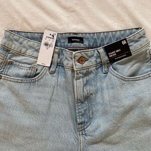 Express Straight Ankle High Rise 6R Jeans NWT